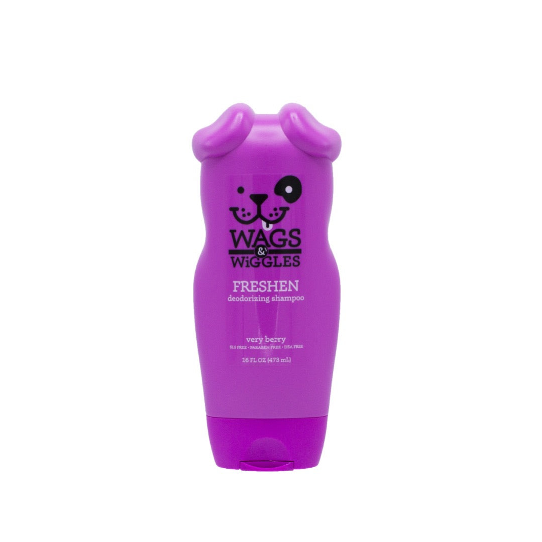 SHAMPOO REFRESCANTE DEODORIZANTE PARA PERRO 16OZ - WAGS & WIGGLES