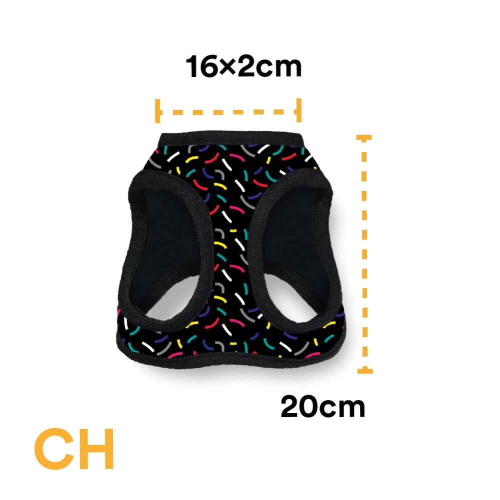 PECHERA CONFETTI NEGRO - JACK PET STYLE