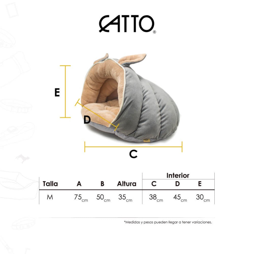 SNUGGLE CAMA PARA GATO GRIS - JACK PET STYLE