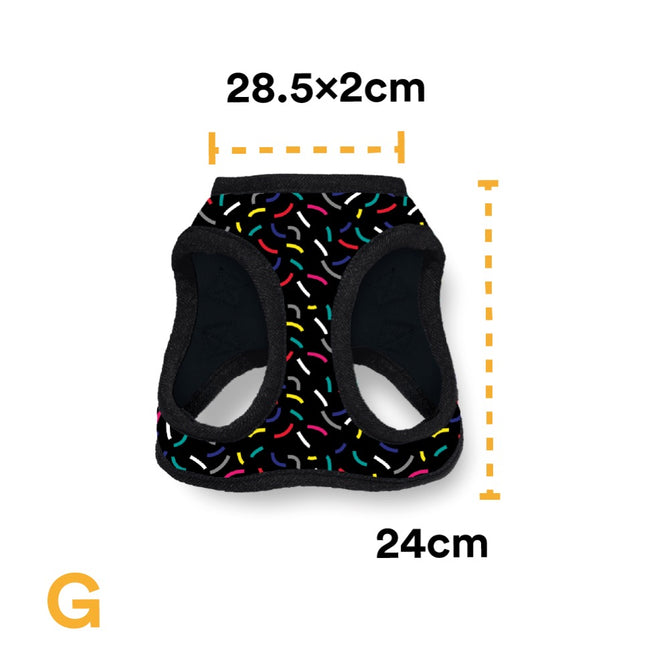 PECHERA CONFETTI NEGRO - JACK PET STYLE