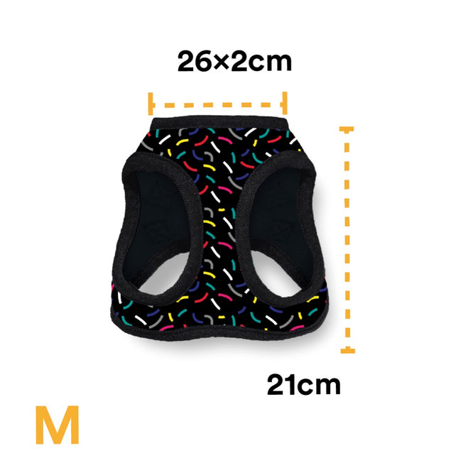PECHERA CONFETTI NEGRO - JACK PET STYLE