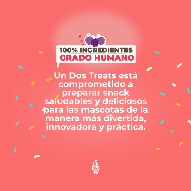 UN DOS TREATS - GOURMET BITES GALLETAS HORNEADAS - RES Y MORAS 5.5 OZ