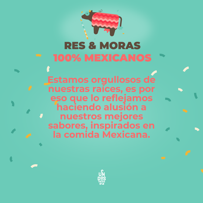 UN DOS TREATS - GOURMET BITES GALLETAS HORNEADAS - RES Y MORAS 5.5 OZ