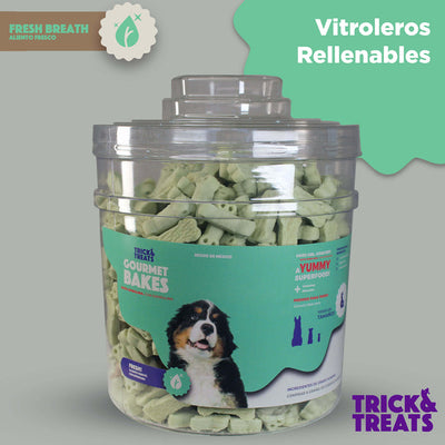 BOTE INDIVIDUAL: FRESH! - ALIENTO FRESCO - CON ESPIRULINA (HUESO MEDIANO) - TRICK & TREATS