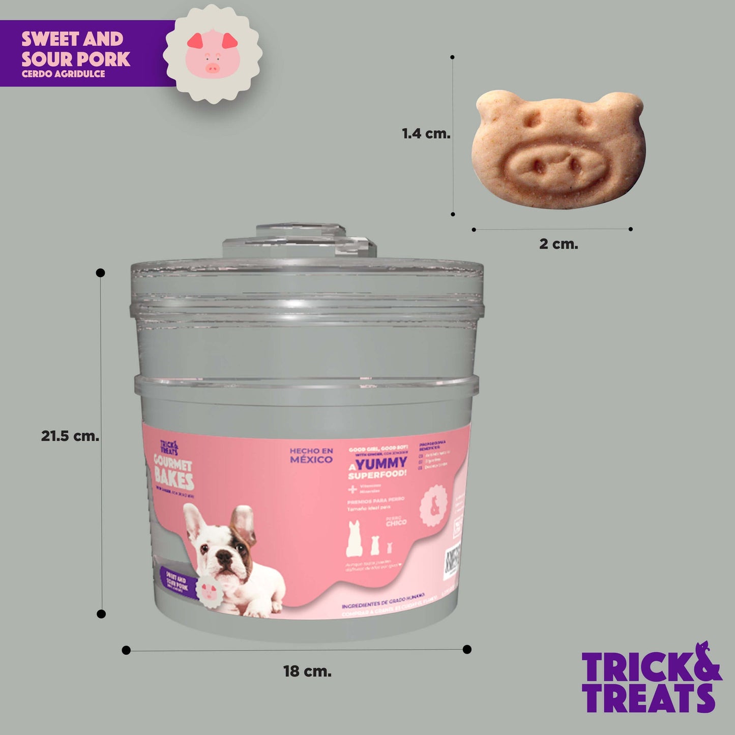 BOTE INDIVIDUAL: SIT! - SWEET & SOUR PORK - CERDO AGRIDULCE (COCHINITO) - TRICK & TREATS