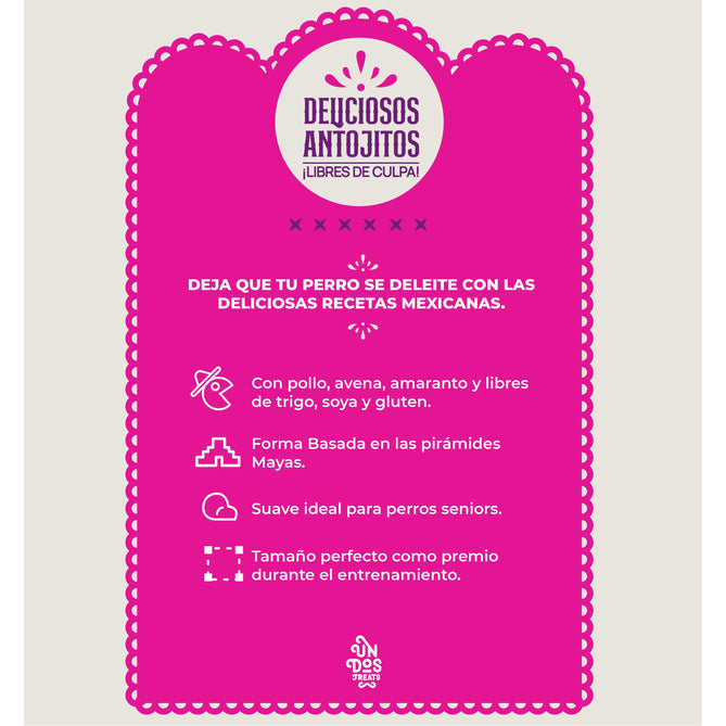 UN DOS TREATS - GUILT FREE ANTOJITOS SALUDABLES - TINGA 5.5 OZ