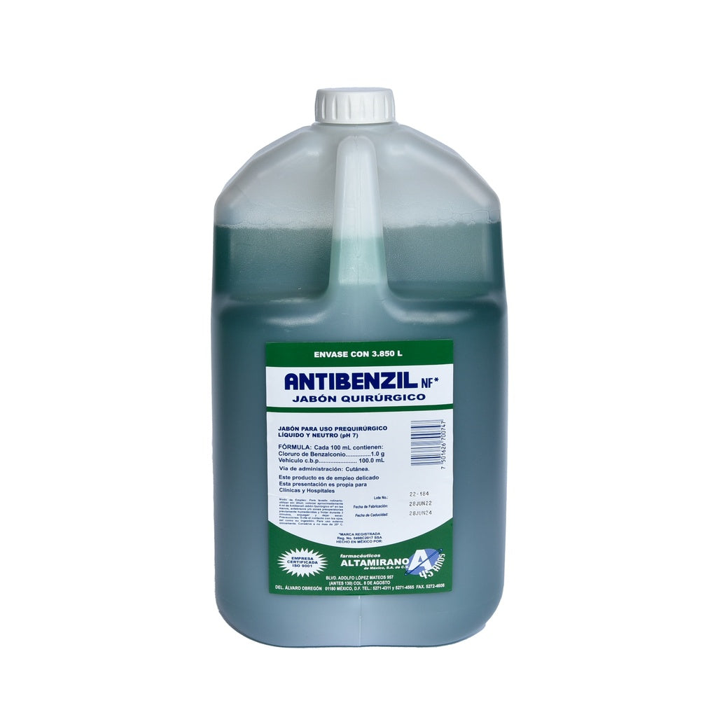 ANTIBENZIL JABON QUIRURGICO NF - FARMACEUTICOS ALTAMIRANO