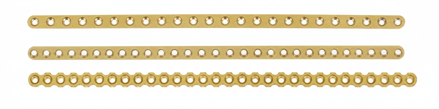 Placas rectas no bloqueadas (recortables) 1.1 mm