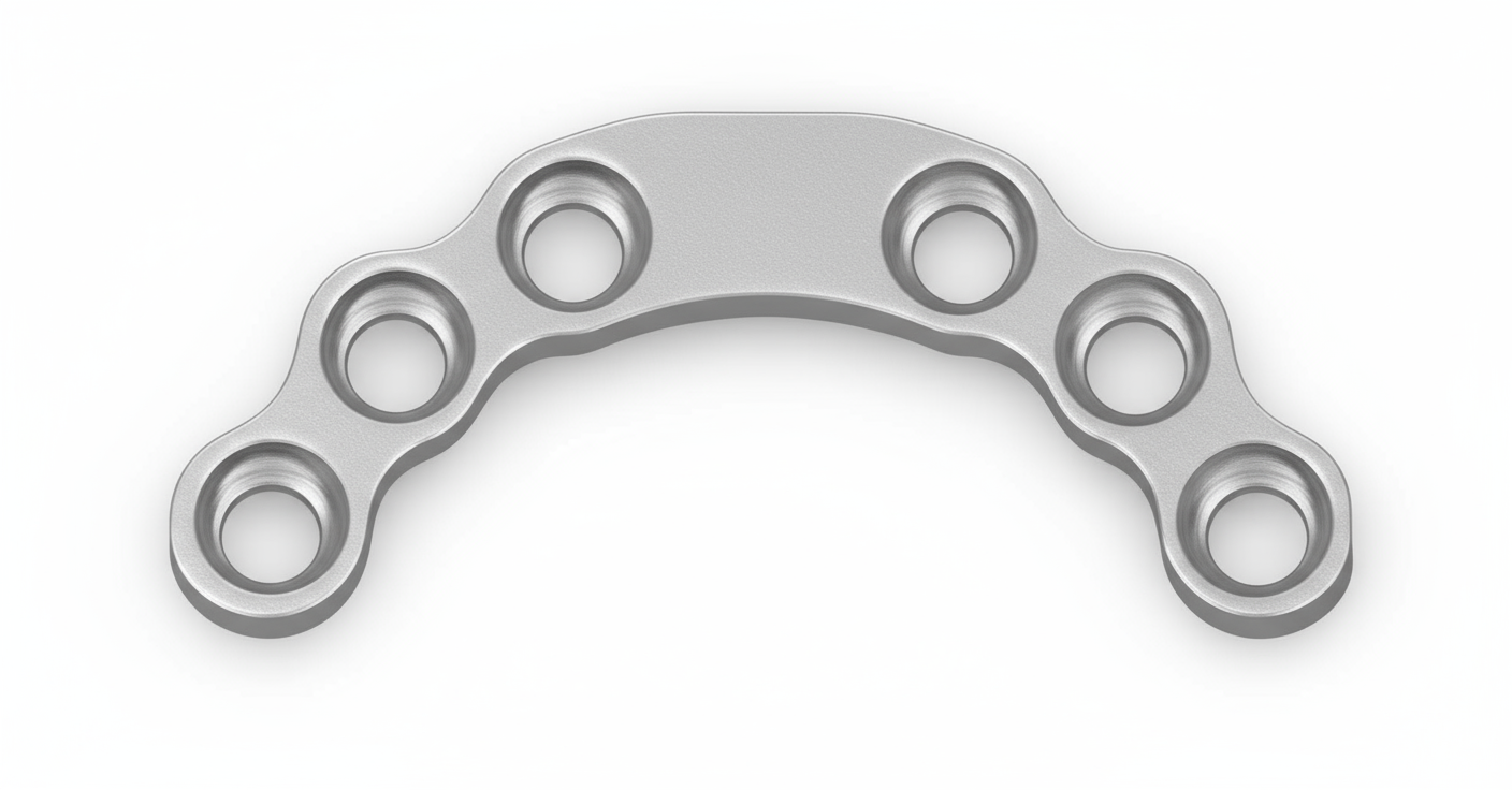 Placa acetabular en acero inoxidable