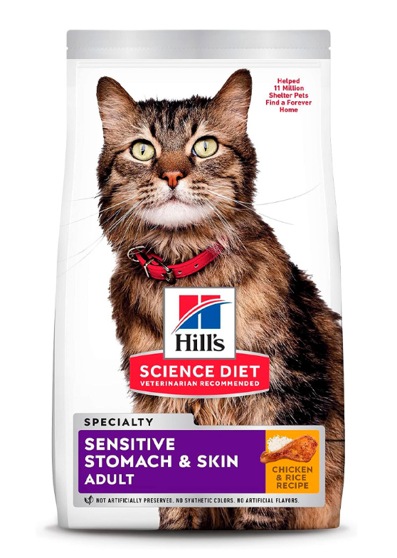 Hill's Science Diet Sensitive Stomach & Skin Alimento Seco Salud Digestiva y Dermatológica para Gato Adulto