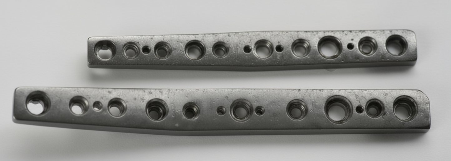 Placa de fusión bloqueada recta