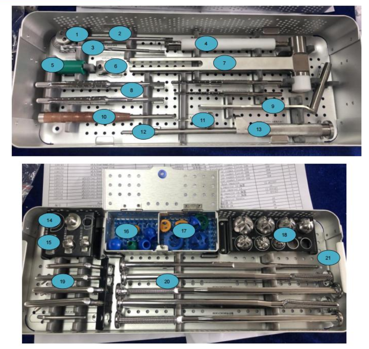 Kit básico del sistema de prótesis total de cadera Tipo A (THR) -Toolmed Medical Instrument