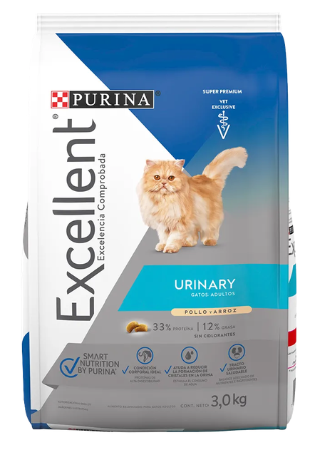 EXCELLENT GATO ADULTO URINARY -Purina Pro Plan