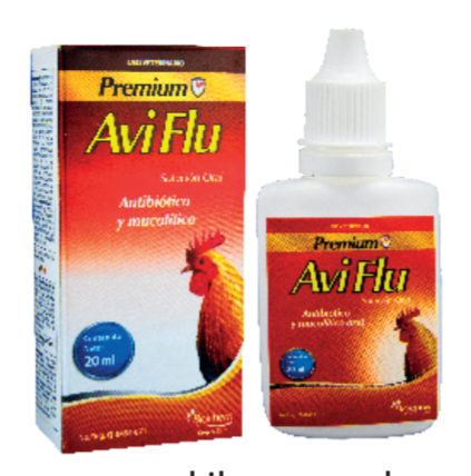 Premium Avi Flu 20 mL (Enrofloxacina + Bromhexina) -Biochem