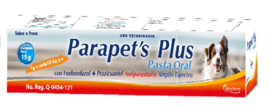 Parapets Plus Pasta 15g (Fenbendazol + Prazicuantel) -Biochem