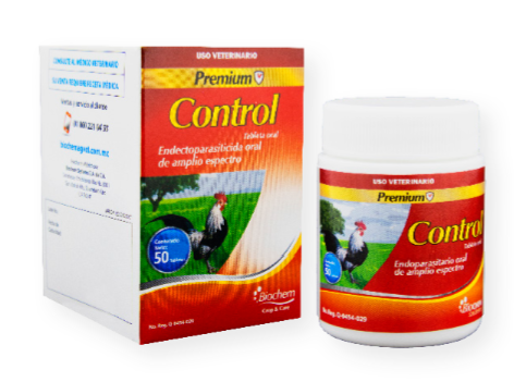 Premium Control 50 tabs (Ivermectina + Albendazol+ Prazicuantel) -Biochem