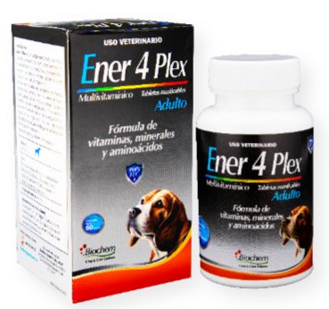 Ener 4 Adulto 60 tabs (Multivitaminico) -Biochem