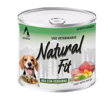 Natural Fit Adulto Raza Mediana Lata 340 g -Biochem