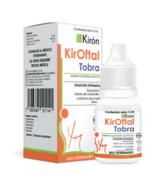 KirOftal Tobra 5 ml (Tobramicina + Sulfato de Condroitina) -Kirón