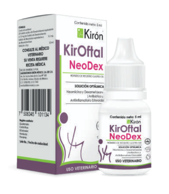 KirOftal Neo Dex 5 ml (Neomicina + Dexametasona) -Kirón
