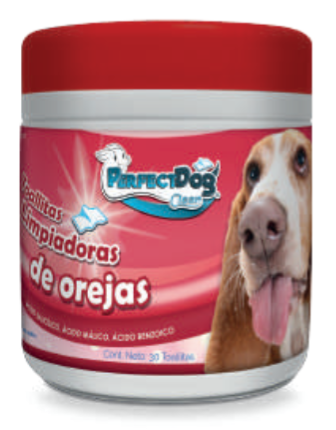 Perfect Dog Toallitas Limpiadoras de orejas -Kirón