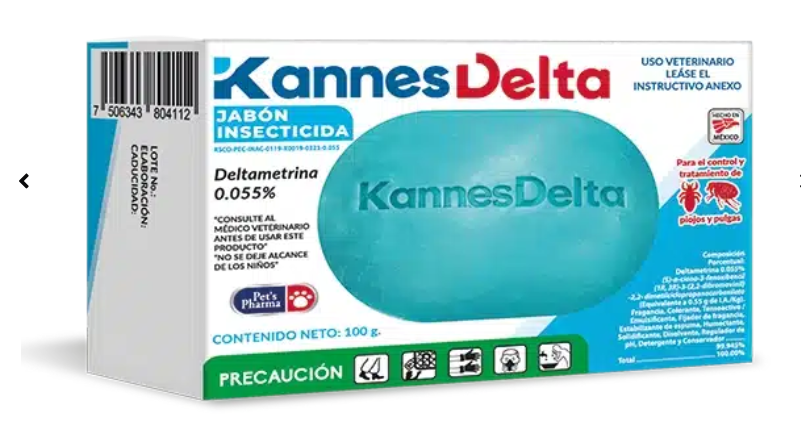 KANNES DELTA JABÓN 100 gr (Deltametrina) -PETS PHARMA
