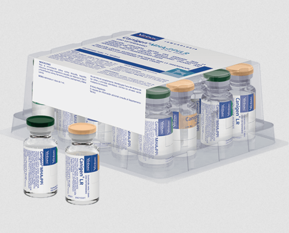 CANIGEN MHA2PPIL/LR SEXTUPLE (MOQUILLO, HEPATITIS INFECCIOSA, PARVOVIRUS CANINO, ADENOVIRUS TIPO 2 Y PARAINFLUENZA) -VIRBAC