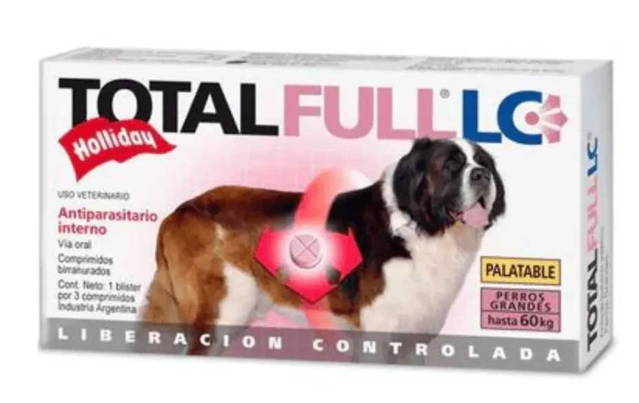 TOTAL FULL LC PERROS (Fenbendazol + Pirantel + Prazicuantel ) -HOLLIDAY