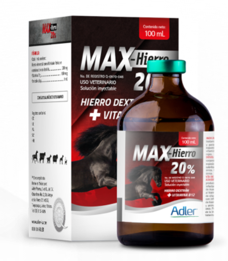 MAX HIERRO 20% (Hierro+Vitamina B12)– ADLER PHARMA