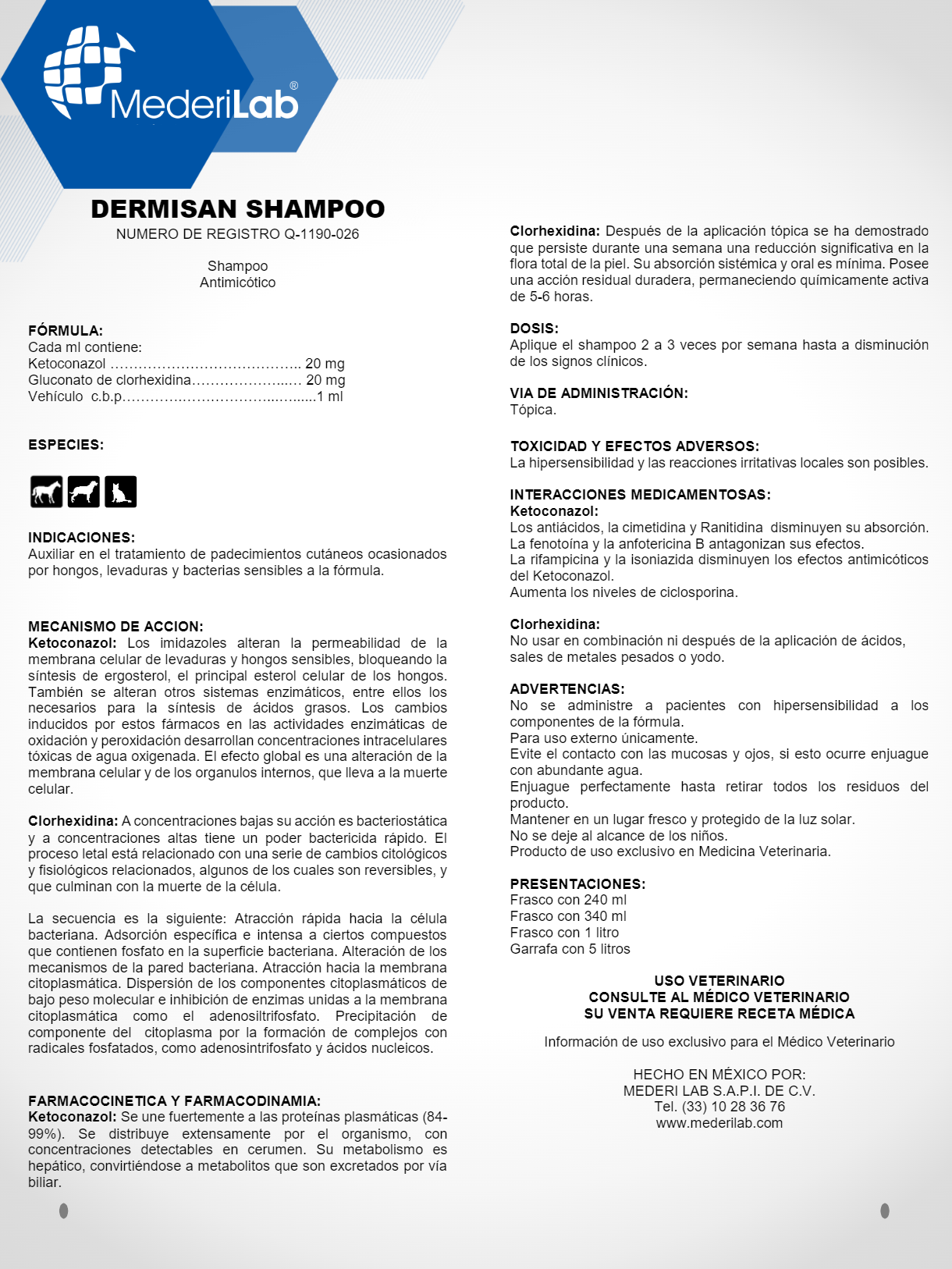 DERMISAN SHAMPOO MEREDILAB