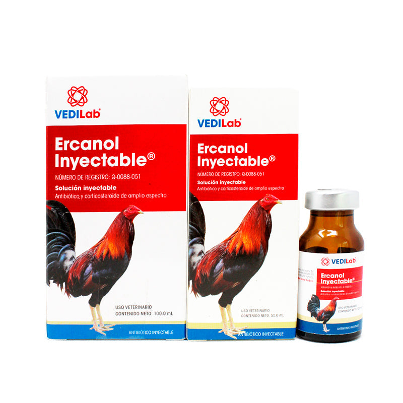 ERCANOL INYECTABLE 50 ML - VEDILAB