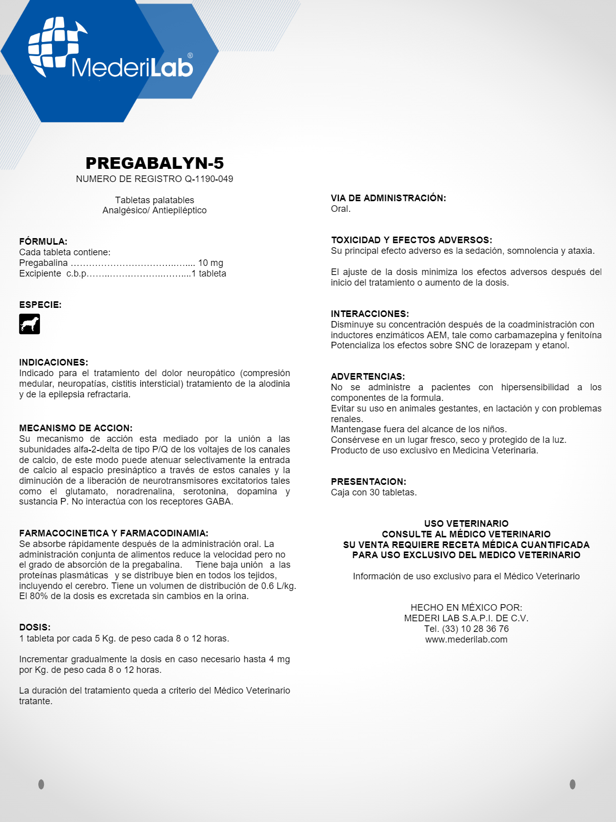 PREGABALYN - MEDERILAB