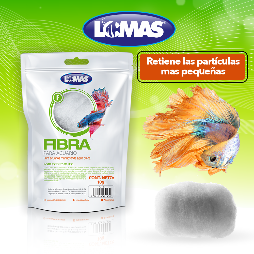 FIBRA PARA ACUARIO 10 GR.