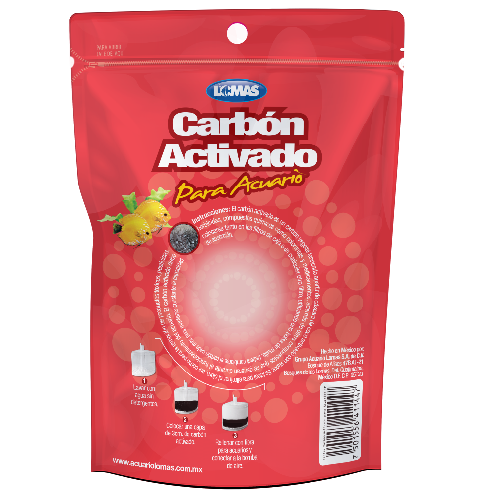 CARBON ACTIVADO 3.52 OZ. (100 GR.)