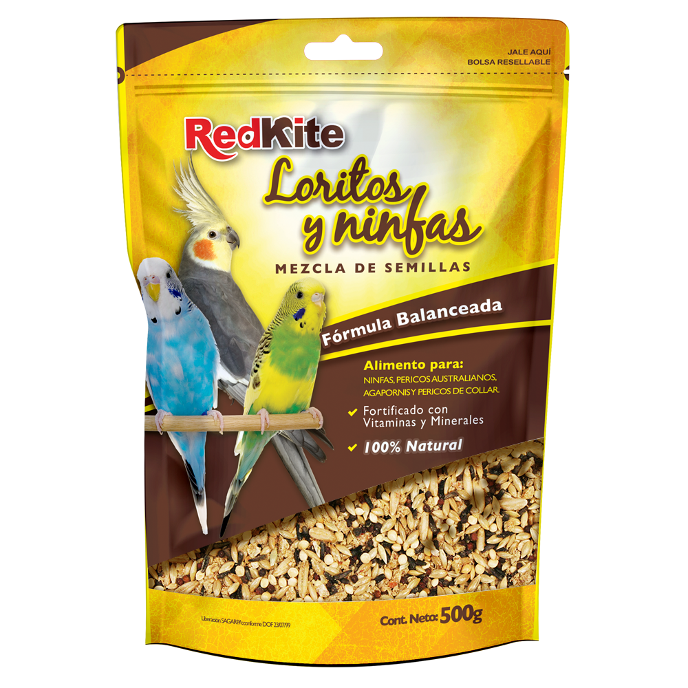 MEZCLA DE SEMILLAS P/LORITOS Y NINFAS 500 G