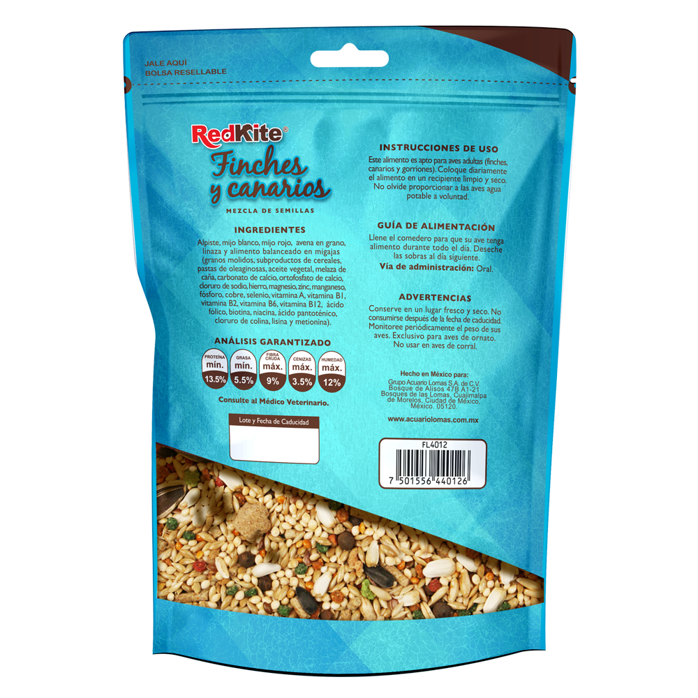 MEZCLA DE SEMILLAS P/CANARIOS Y FINCHES 500 G
