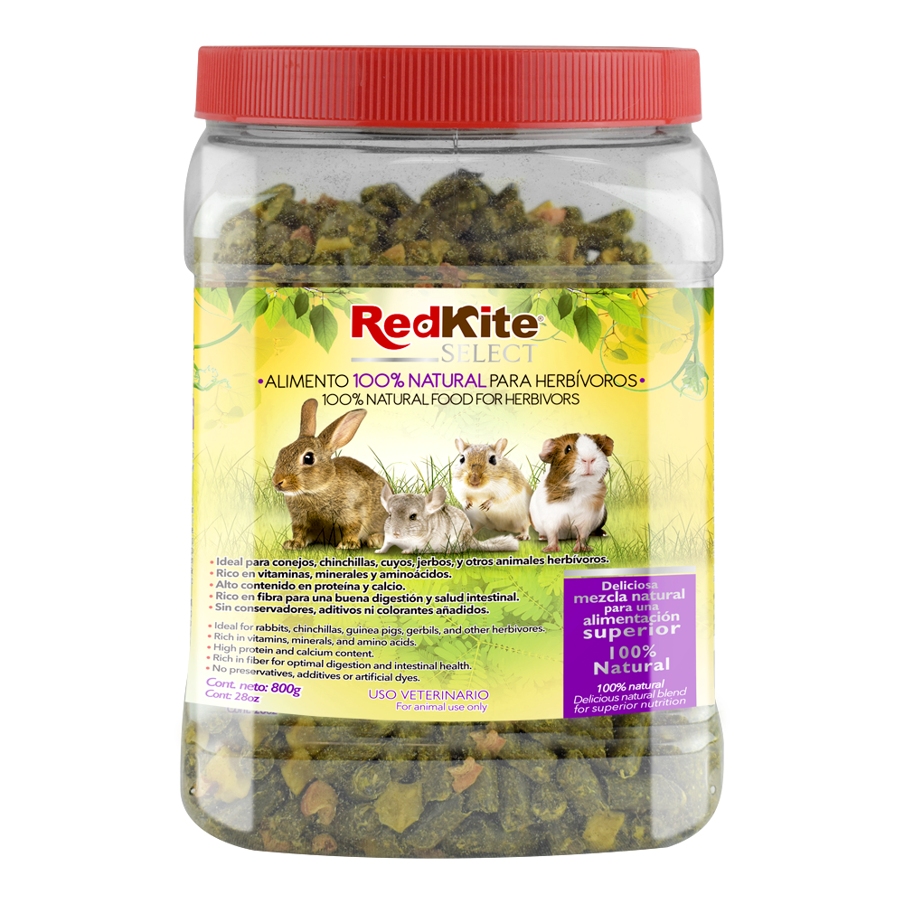 ALIMENTO NATURAL P/HERBIVOROS SELECT 800 G