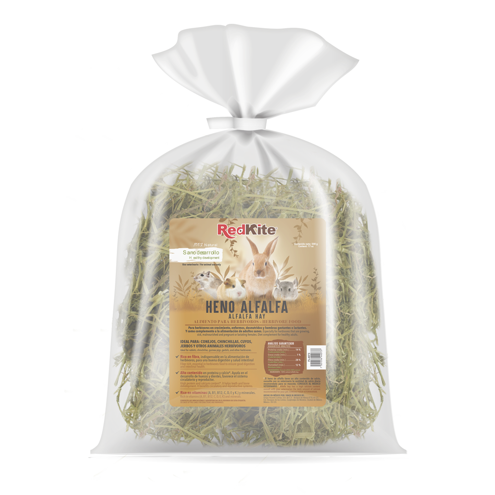 HENO DE ALFALFA P/HERBIVOROS 500 G