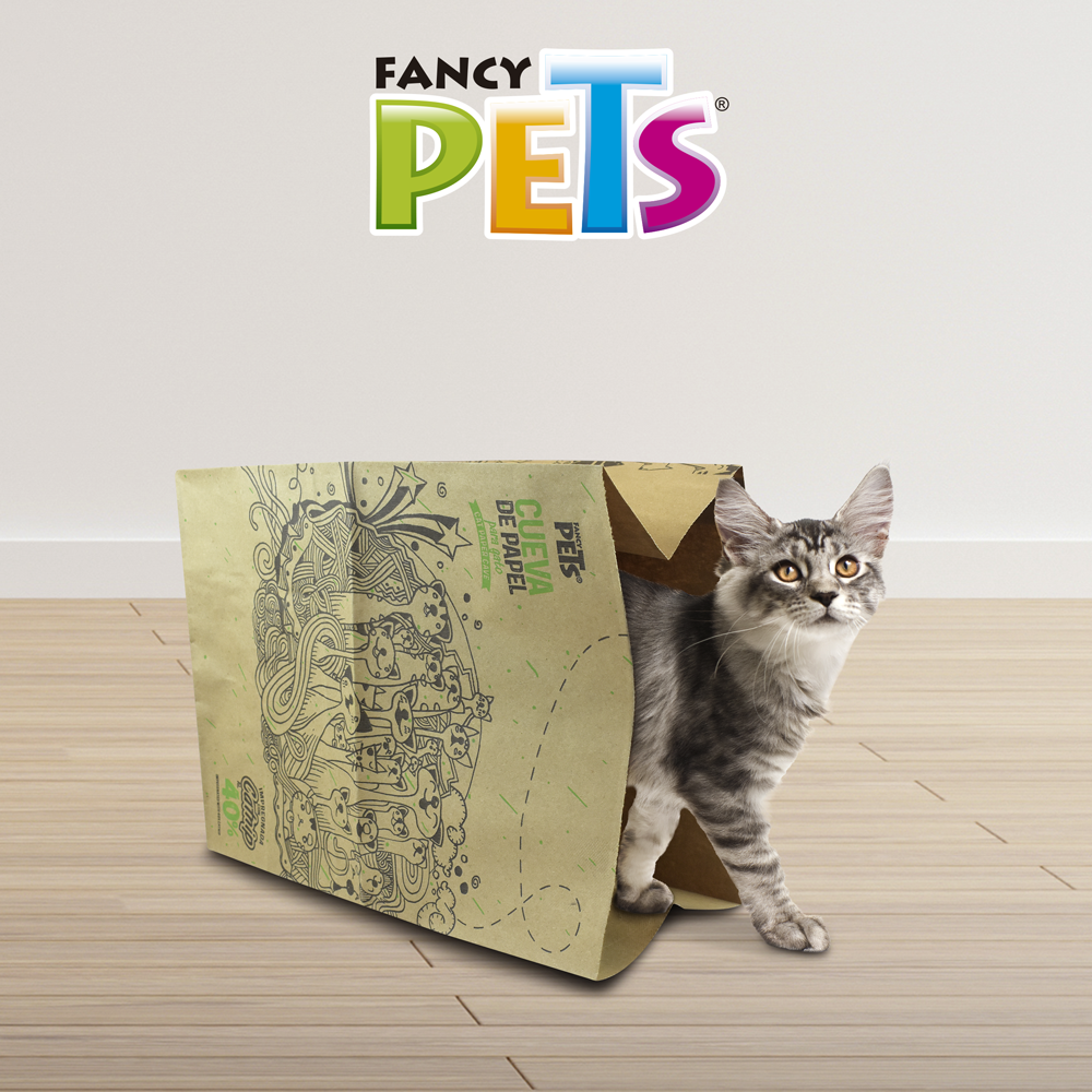 CUEVA DE PAPEL C/CATNIP P/GATO