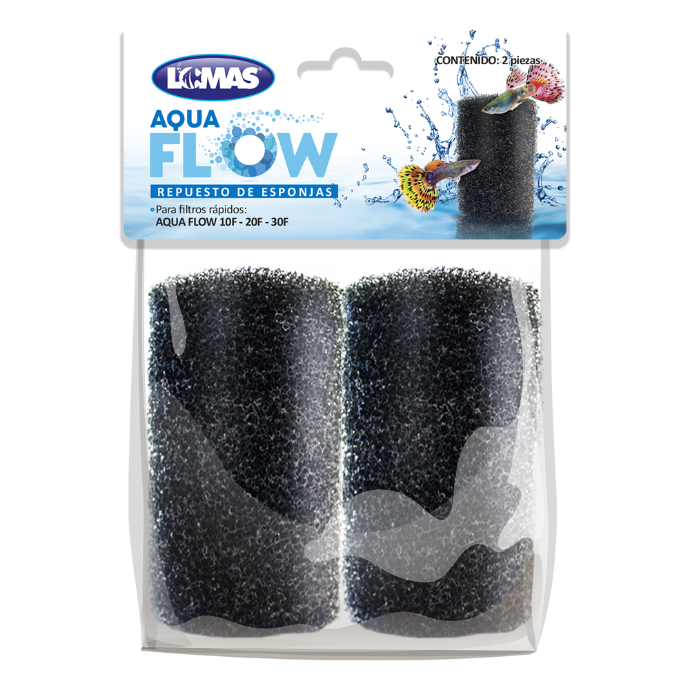 REPUESTO ESPONJA P/FILTRO RAPIDO AQUAFLOW - 2 PZ
