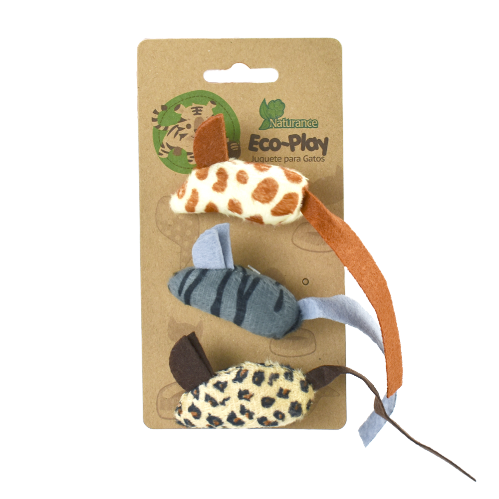 JUGUETE RATON NATURANCE - 3 PZ