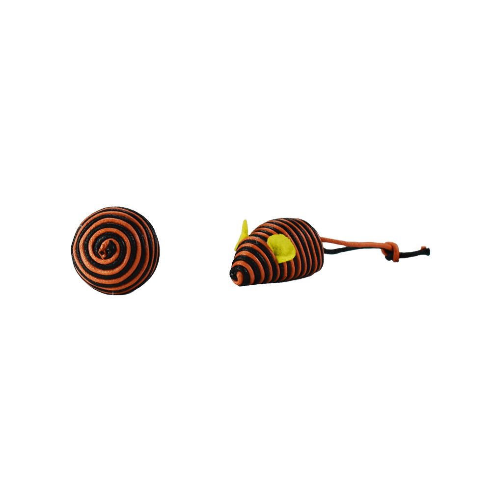 JUGUETE BOLA Y RATON ECOPLAY - 2 PZ