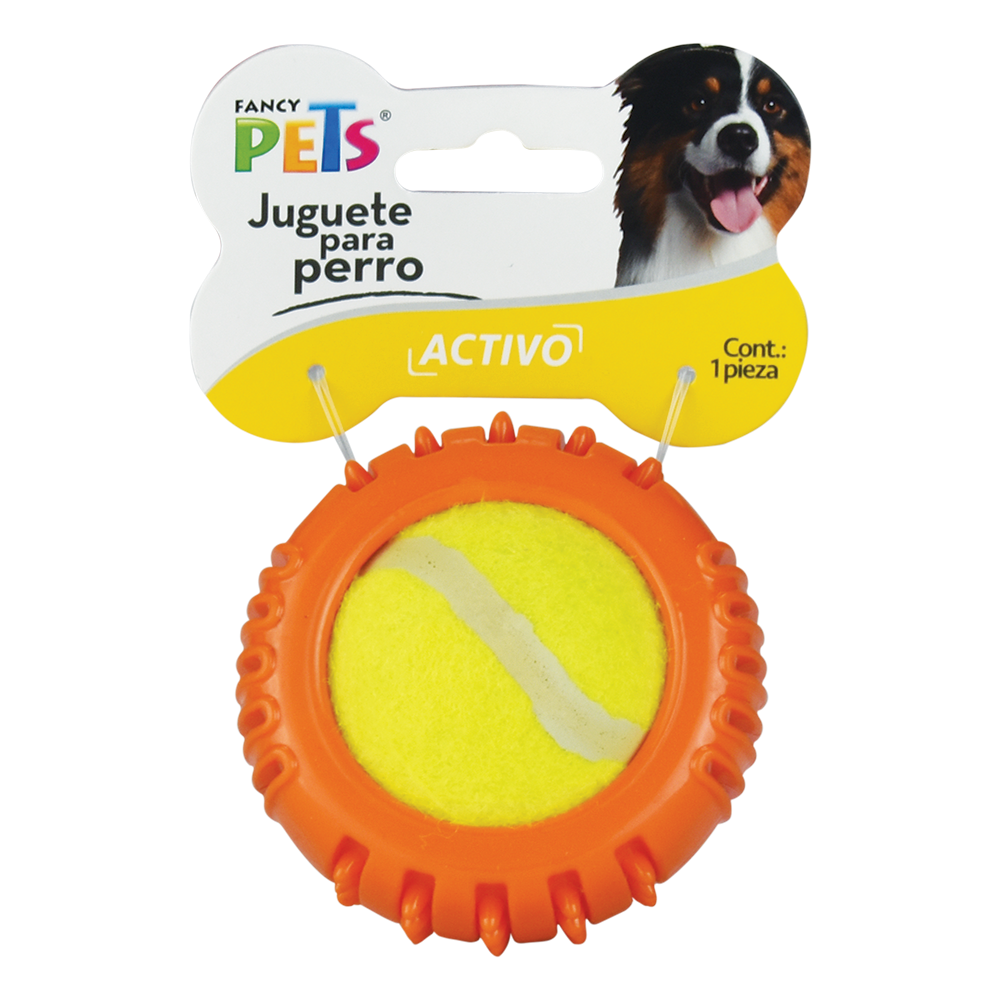 JUGUETE BOLA C/PELOTA DE TENIS FANCY PETS
