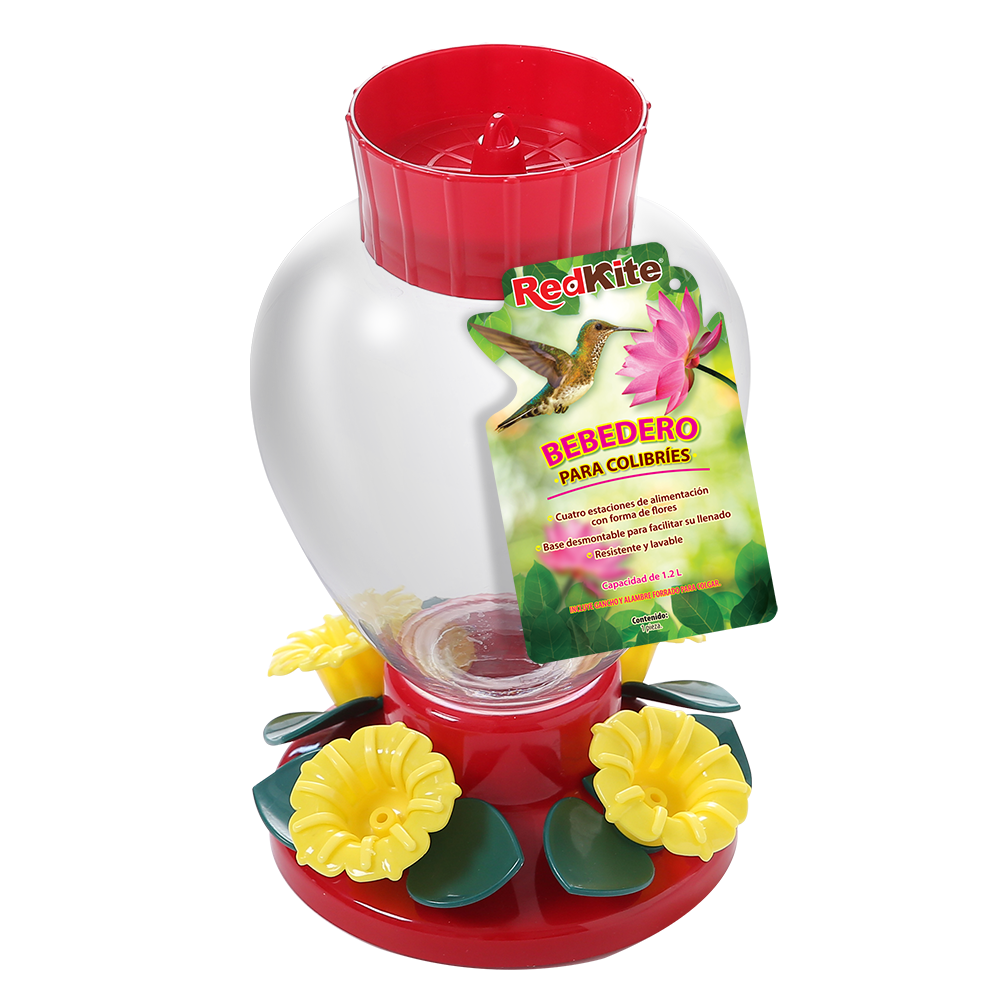 BEBEDERO ESFERA C/NARCISOS P/COLIBRI 1.2 L REDKITE
