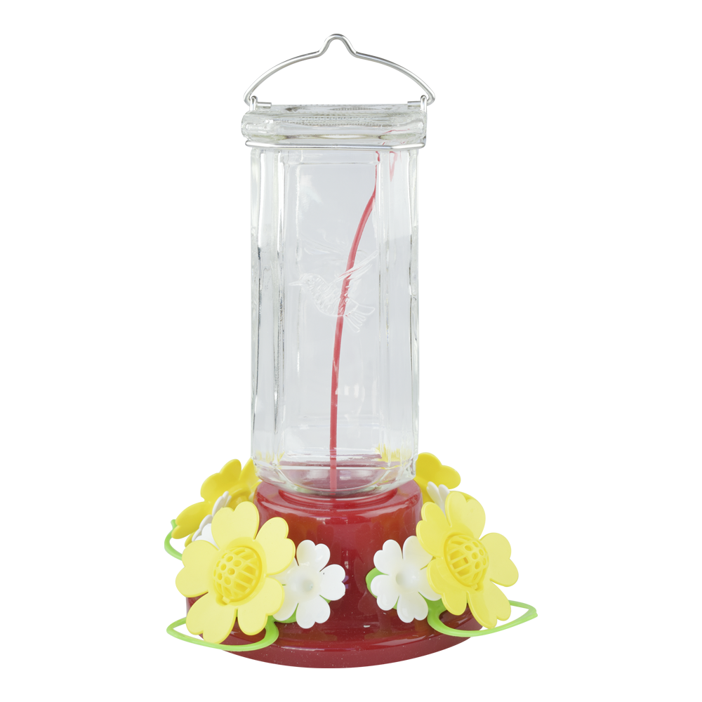 BEBEDERO DE VIDRIO PRISMA P/COLIBRÍ 600 ML REDKITE
