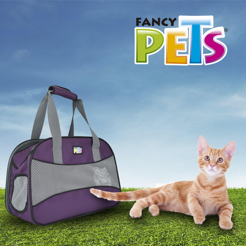 TRANSPORTADORA DE TELA P/GATO CLASSIC FANCY PETS