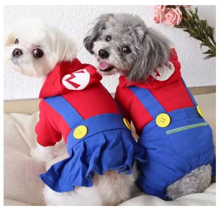 HW91 Disfraz Mario Bros 4 patas, Paw Pets