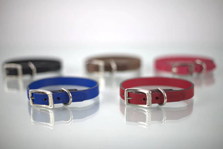 COLLAR DE PIEL LISO 1CM - SILVERADO