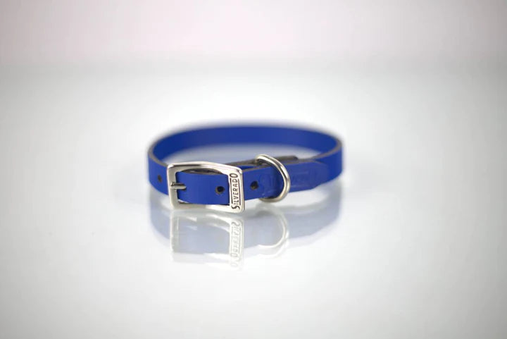 COLLAR DE PIEL LISO 1CM - SILVERADO