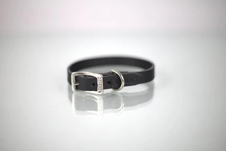 COLLAR DE PIEL LISO 1CM - SILVERADO